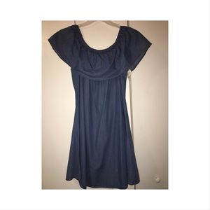 Mid length jean dress